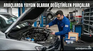 Araçlarda Yaygın olarak Değiştirilen Parçalar
