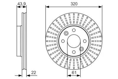 BOSCH 0986479S90 Fren Diski Ön - 5. Görsel