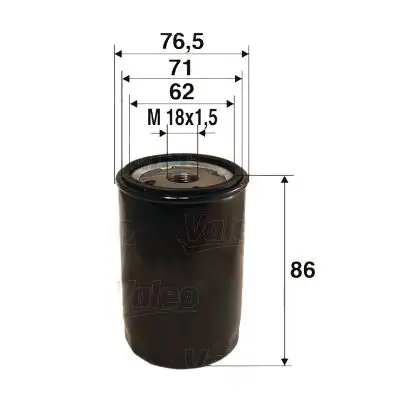 VALEO 586010 Yağ Filtresi - 1. Görsel