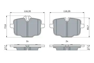 BOSCH 0986424922 Disk Balata
