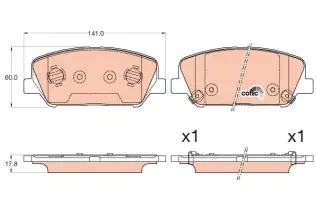 TRW GDB3582 Ön Balata