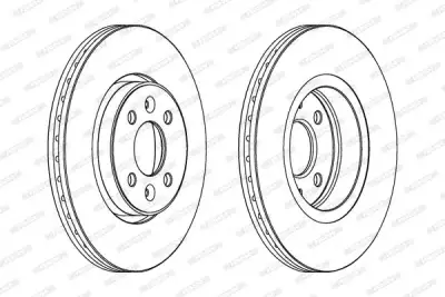 FERODO DDF1124 Fren Diski Ön - 2. Görsel
