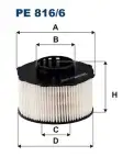FILTRON PE816/6 Yakıt Filtresi
