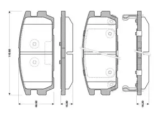 BOSCH 0986TB3127 Disk Balata
