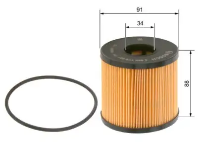 BOSCH 0986TF0061 Yağ Filtresi - 3. Görsel