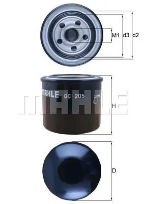 MAHLE OC205 Yağ Filtresi