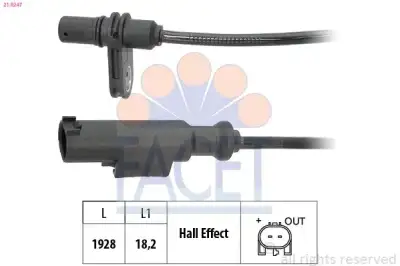 Abs Sensörü Arka Sol VOLKSWAGEN ORJINAL 2E0927748S - 1. Görsel