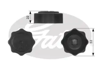 GATES RC229 Radyatör Yedek Su Depo Kapağı