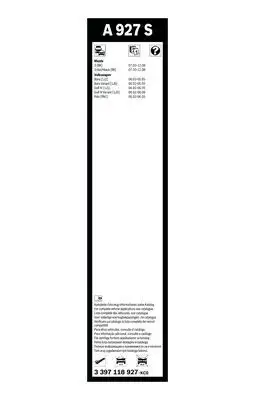 BOSCH 3397118927 Silecek Süpürgesi Ön Takım - 5. Görsel
