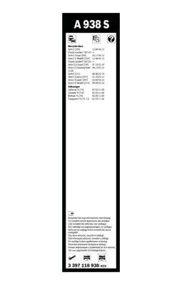 BOSCH 3397118938 Silecek Süpürgesi Ön Takım - 5. Görsel