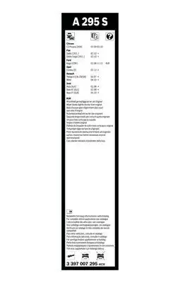 BOSCH 3397007295 Silecek Süpürgesi Ön Takım - 5. Görsel