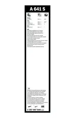 BOSCH 3397007644 Silecek Süpürgesi Ön Takım - 5. Görsel