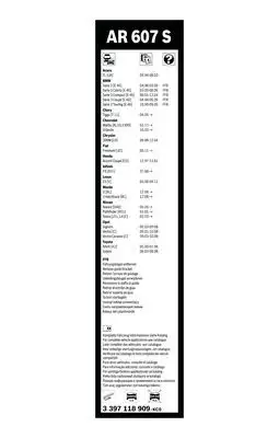 BOSCH 3397118909 Silecek Süpürgesi Ön Takım - 5. Görsel