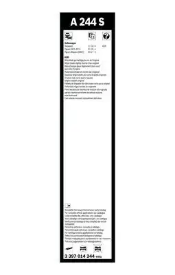 BOSCH 3397014244 Silecek Süpürgesi Ön Takım - 5. Görsel