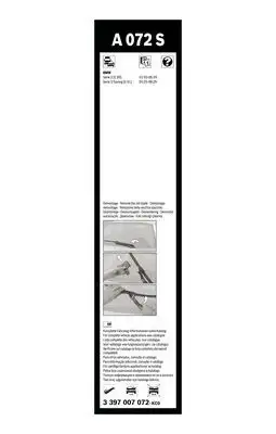 BOSCH 3397007072 Silecek Süpürgesi Ön Takım - 5. Görsel