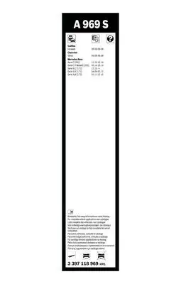 BOSCH 3397118969 Silecek Süpürgesi Ön - 5. Görsel