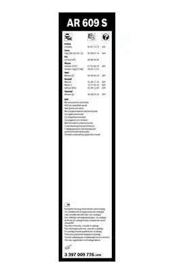 BOSCH 3397009776 Silecek Süpürgesi Ön Takım - 5. Görsel