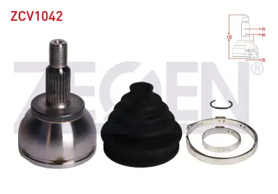 Aks Kafası Ön Dış Sağ veya Sol ZEGEN ZCV1042 - 1. Görsel