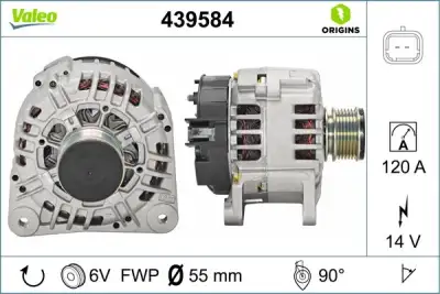 Alternatör 14V 125A Clio II Kng Logan 1.5Dci - 1. Görsel