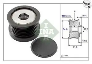 INA 535025910 Alternatör Kasnağı - 2. Görsel