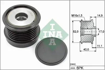 INA 535029310 Alternatör Kasnağı - 2. Görsel