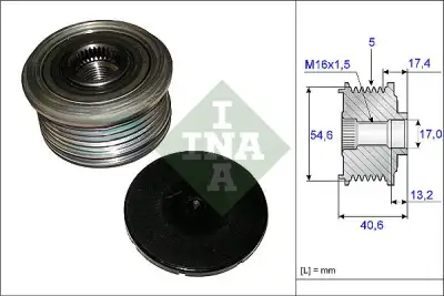 INA 535010910 Alternatör Kasnağı - 2. Görsel