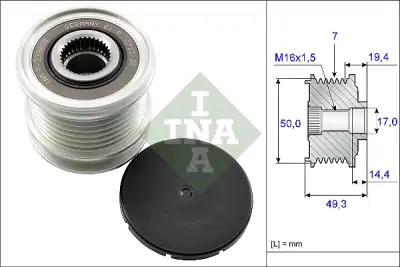 INA 535014010 Alternatör Kasnağı - 2. Görsel