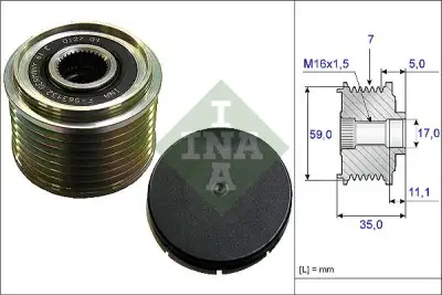 INA 535015910 Alternatör Kasnağı - 1. Görsel