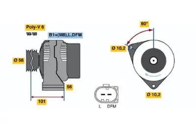 Alternatör  Mercedes 0124515046 - 5. Görsel