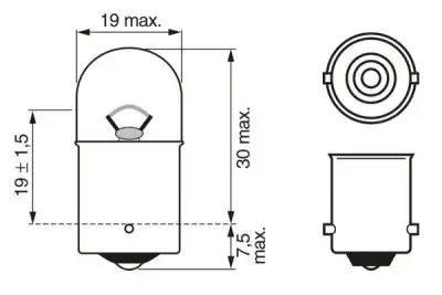Ampul, Sinyal Lambası Pure Light Ws BOSCH 1 987 302 204 - 7. Görsel