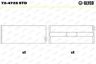 Krank Mili Yatak Çanağı GLYCO 72-4725 STD