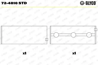Krank Mili Yatak Çanağı GLYCO 72-4810 STD