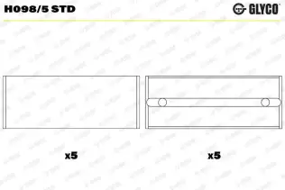 Krank Mili Yatak Çanağı GLYCO H098/5 STD