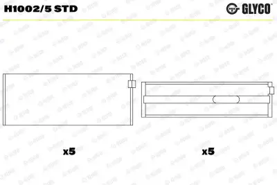 Krank Mili Yatak Çanağı GLYCO H1002/5 STD - 1. Görsel