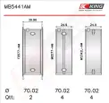 Krank Mili Yatak Çanağı Seti KING MB5441AM0.25