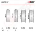 Krank Mili Yatak Çanağı Seti KING MB5791SV