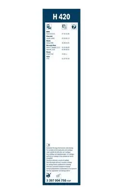 BOSCH 3397004758 Arka Cam Sileceği - 3. Görsel