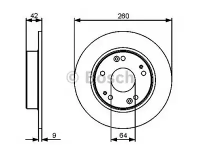 BOSCH 0986479451 Fren Diski Arka - 6. Görsel