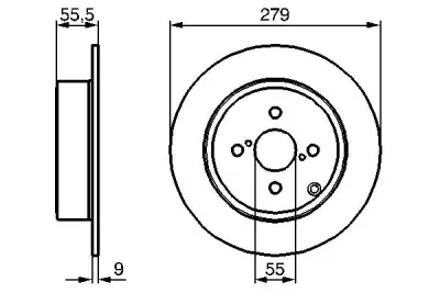 BOSCH 0986479149 Fren Diski Arka - 5. Görsel