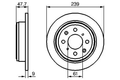 BOSCH 0986479101 Fren Diski Arka - 5. Görsel