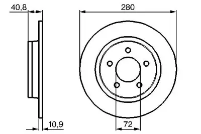 BOSCH 0986479181 Arka Fren Aynası - 1. Görsel