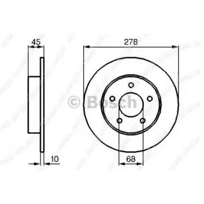 BOSCH 0986479067 Arka Fren Aynası - 6. Görsel