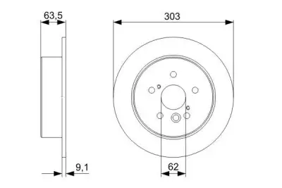 BOSCH 0986479338 Fren Diski Arka - 5. Görsel
