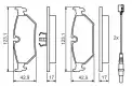 BOSCH 0986424027 Arka Fren Balatası
