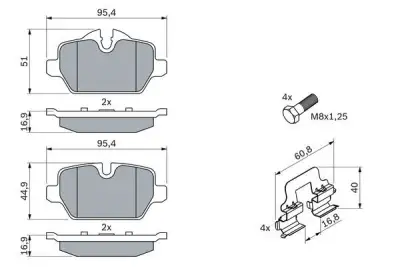 Arka Fren Balatası Bmw - 7. Görsel
