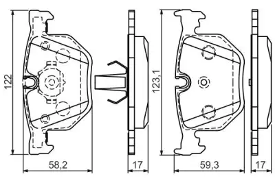 BOSCH 0986494286 Arka Fren Balatası - 7. Görsel