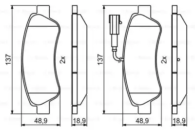 BOSCH 0986494994 Fren Balatası Arka - 8. Görsel