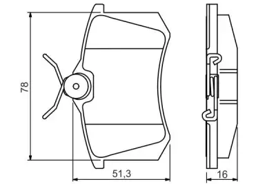BOSCH 0986495231 Fren Balatası Arka - 1. Görsel