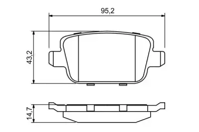 Arka Fren Balatası Ford 1756395 - 7. Görsel