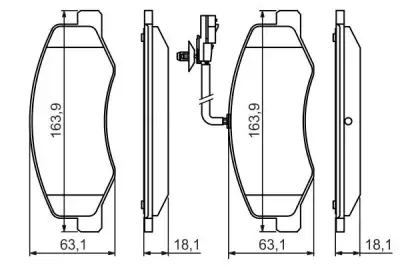 BOSCH 0986494499 Fren Balatası Arka - 7. Görsel